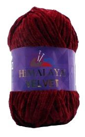 Пряжа VELVET 90022 бордовый (в уп.5шт)