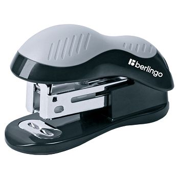 Степлер №24/6, 26/6 Berlingo"Office Soft" до 15л.,черный 