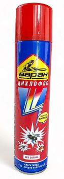 Дихлофос Сибиар "Варан" 300мл.(B9) Без запаха синий /12шт 03.001.06