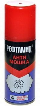 Аэрозоль от клещей Рефтамид Антимошка 100мл/15шт  09.225.08