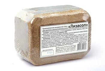 Соль лизунец ЛИЗАСОЛ  для рогатого скота (брикет 3кг) Ваш Хоз. /3