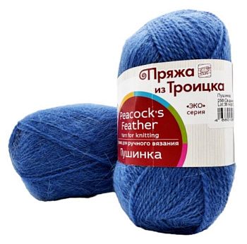 Пряжа Пушинка 256 - Св. Джинса (в уп.10шт)