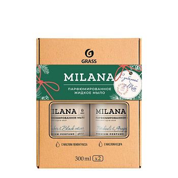 Набор подарочный Milana Amber 300мл(парф.мыло), Milana Patchoul 300мл(парф.мыло) 125912