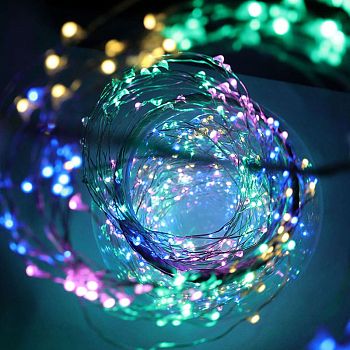 Эл.гирлянда уличная ХВОСТ 600LED 2,2mTY600-М ЦВЕТН