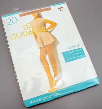Колготки GLAM Edera 20ден р.4 беж 1/12 *