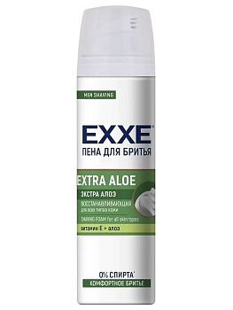 Пена для бритья EXXE EXTRA ALOE ( Восстанавливающая ) 200мл 1/6 