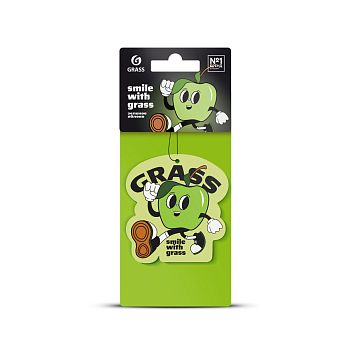 Ароматизатор воздуха в машину Grass "Смайл" Яблоко 1/?