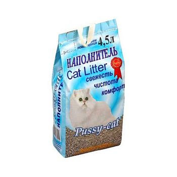 Наполнитель Pussy -cat цеолитовый 4,5 литров /3шт
