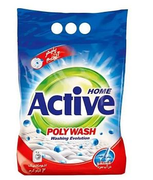 Порошок стир ACTIVE Иран автомат Poly Wash 3кг (1108) 1/4/168