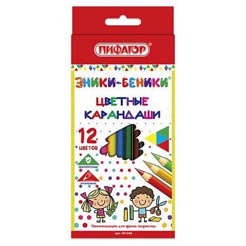 Карандаши  6цв "ЭНИКИ-БЕНИКИ" ПИФАГОР 1/16