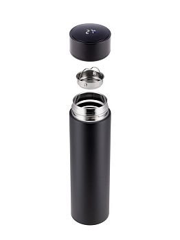 Термос 0,5л Diolex с датчиком температуры черная DXMT-500-2BL