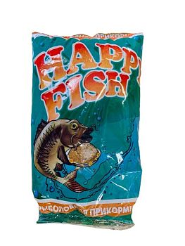 Прикормка HAPPY FISH Light Карп-Карась Чеснок 750г