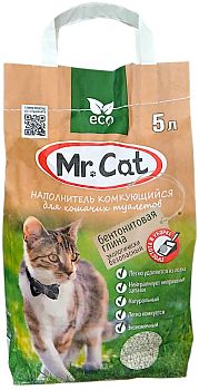 Наполнитель Mr.Cat комкующийся Бентонитовая глина 5л 1/240
