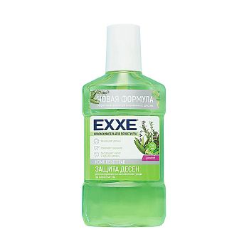 Ополаскиватель полости рта EXXE Защита десен (зеленый) 250мл 1/12
