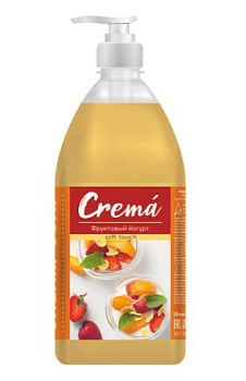 Мыло жидкое крем CREMA soft touch Фруктовый йогурт 1 литр /12шт