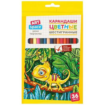Карандаши 36 цветов "Милые зверушки"