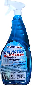 Средство для стекол и зеркал GRENDYHOME 750мл (2229) 1/?
