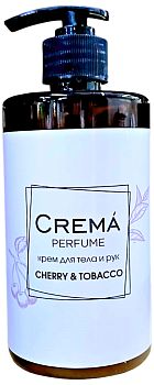 Крем для рук и тела Crema perfume "Cherry&Tobacco" Флора 350мл/?шт