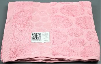 Полотенце мах. жаккардовое 70*130 бордюр,камень,персик 10шт 375г/м2 *
