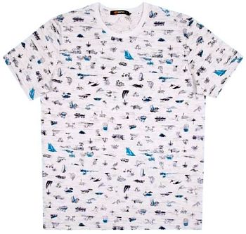 Футболка М.САМО кор.рук 5451 белая р.M-3XL 5/100 