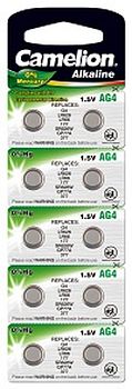 Э/п Camelion  AG4  (G4 / G04 / LR626 / LR66 / 77A / 177 / 377A) BL10