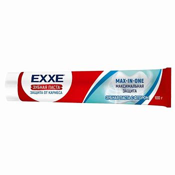 Зубная паста EXXE Max-in-one Мксимальная защита от кариеса, 170г 1/24 