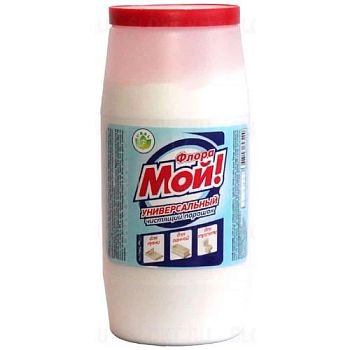 Средство для кухни универ FLORA МОЙ 480гр(банка порошок) Flora 1/18шт