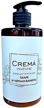 Крем для рук и тела Crema perfume "Тиаре и Черная Ваниль" Флора 350мл/?шт