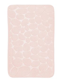 Коврик для ванной 50*80см Камни Milky молочный 1/30 S006