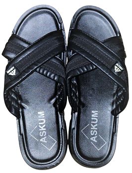 Сланцы М. ЭВА Askum 7730-03 черный р.40-45 7п*