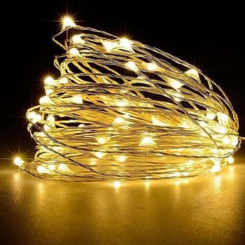 Эл.гирлянда КАПЛЯ РОСЫ 100LED 10м TY100-WW-3 Т.БЕЛ+Т.БЕЛ.МИГ 1/100