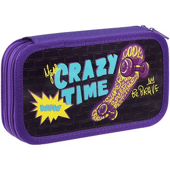 Пенал 2 отд 190*105 "Crazy time" ламин.картон 