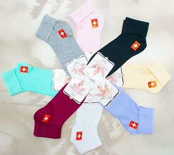 Носки Ж. Х.Б. кор. AMIGOBS 4038 однотонные 12/600