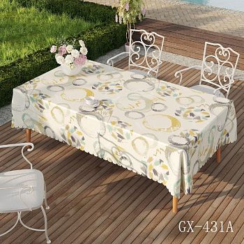 Клеенка столовая из плотного ПВХ на тканев основе (1,4*20м) GX-431A