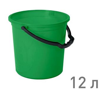 Ведро 12л Тюльпан Зеленый Ар-Пласт