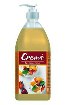 Мыло жидкое крем CREMA soft touch Фруктовый йогурт 1 литр /12шт