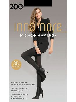Колготки INNAMORE Microfibra 200 ден. XL размер 5 черные