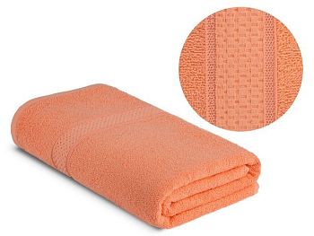 Полотенце мах. 50*90 персиковый 1536 Нежный сон по 5шт 360г/м2