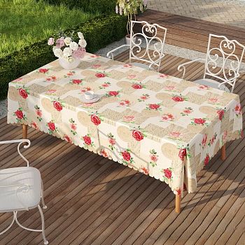 Клеенка столовая из плотного ПВХ на тканев основе (1,4*20м) GX 364A