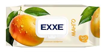 Салфетки влажные  EXXE Манго (уп.120шт) 8080 1/14