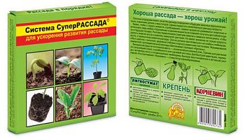 Система СуперРАССАДА Ваш Хоз для ускор. роста рассады 3в1Состав: Лигногумат, Крепень, Корнестим 1/48