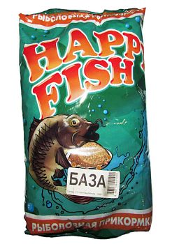 Прикормка HAPPY FISH База крупная фракция 1кг
