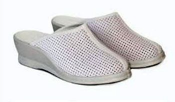 Сабо Ж. 3001 кожа,высокий каблук, белые р.36-40 ?пар *