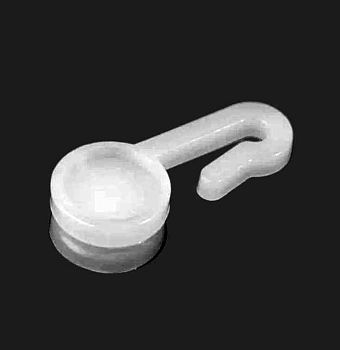 Крючок для штор пластик на роликах 1442 10/500