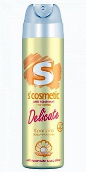 Дезодорант антиперспирант S"cosmetic Delicate 145мл