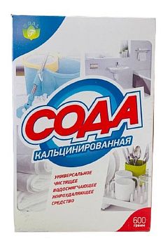 Сода кальцинированная (коробка) Flora 600гр 1/24шт