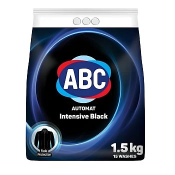 Порошок стиральный ABC для черного белья 1,5кг 1/12 (9139)