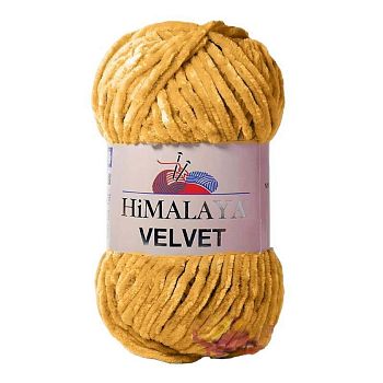 Пряжа VELVET 90030 т. желтый (в уп.5шт)