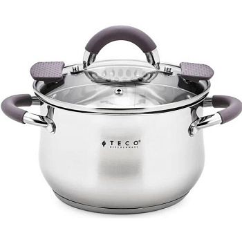 Кастрюля 2,9 литра Teco из нержавеющей стали 18см ТС-С2900-01G