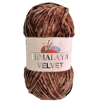 Пряжа VELVET 90066 т. коричневый (в уп.5шт)